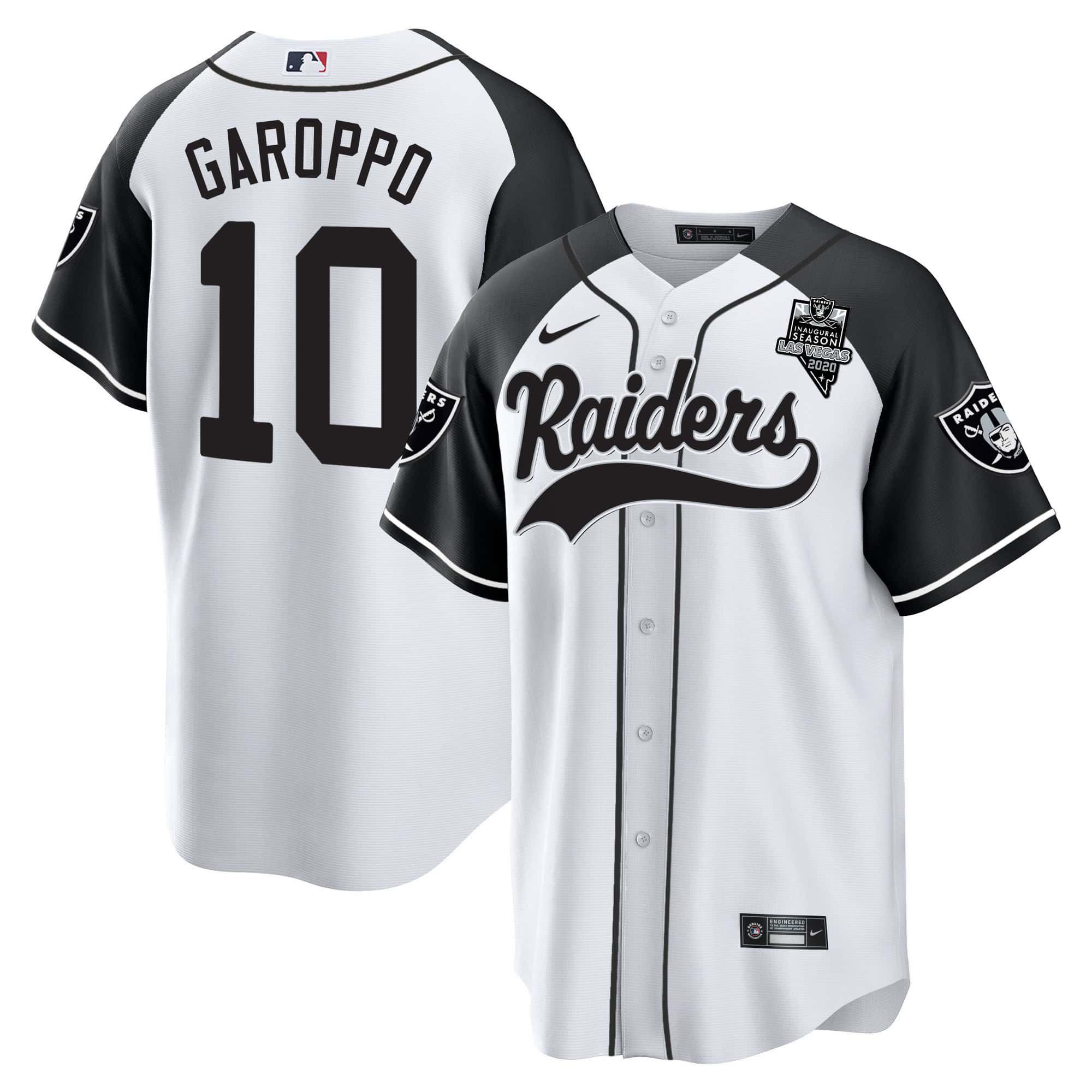 Men Oakland Raiders #10 Garoppo White 2024 Nike Vapor Baseball NFL Jersey style 1